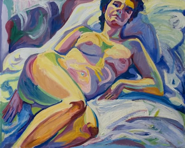 RENATA FERRARI Teti olio su tela 80x60